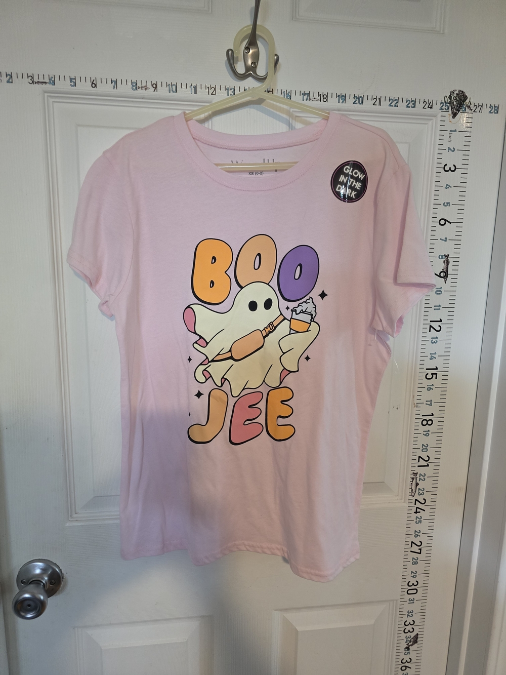 Wound Up Pink Glow-in-the-Dark 'Boo Jee' Graphic Tee